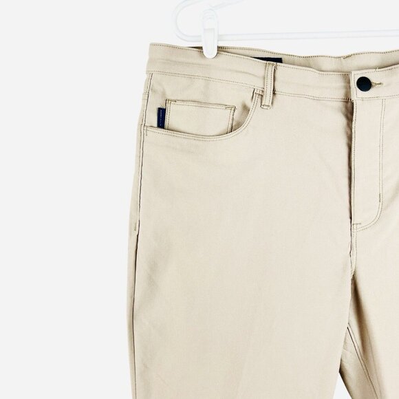 NWT Perry Ellis Men's Stretch Slim Fit Pants Size 36x30 Stone Color Slim Leg - Picture 14 of 15